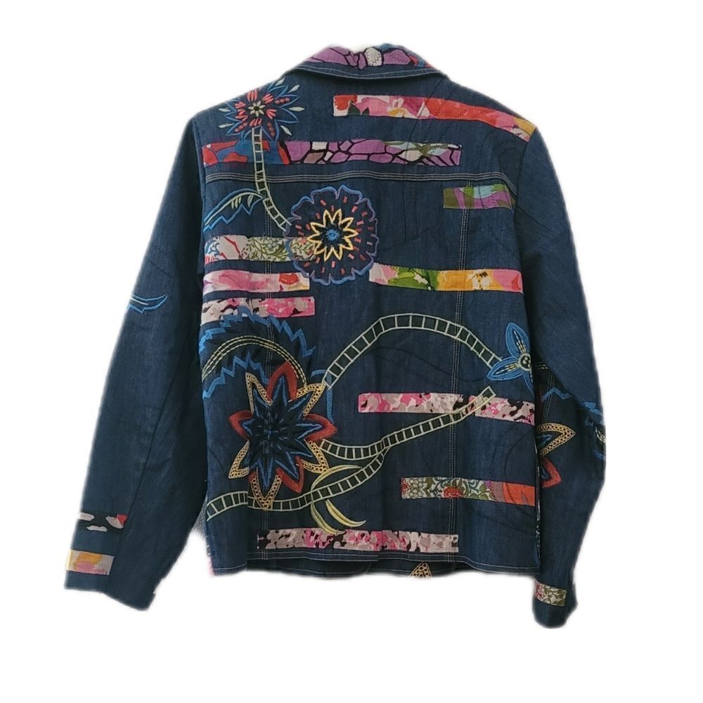 Norm Thompson light embroidered jacket - Picture 2 of 7